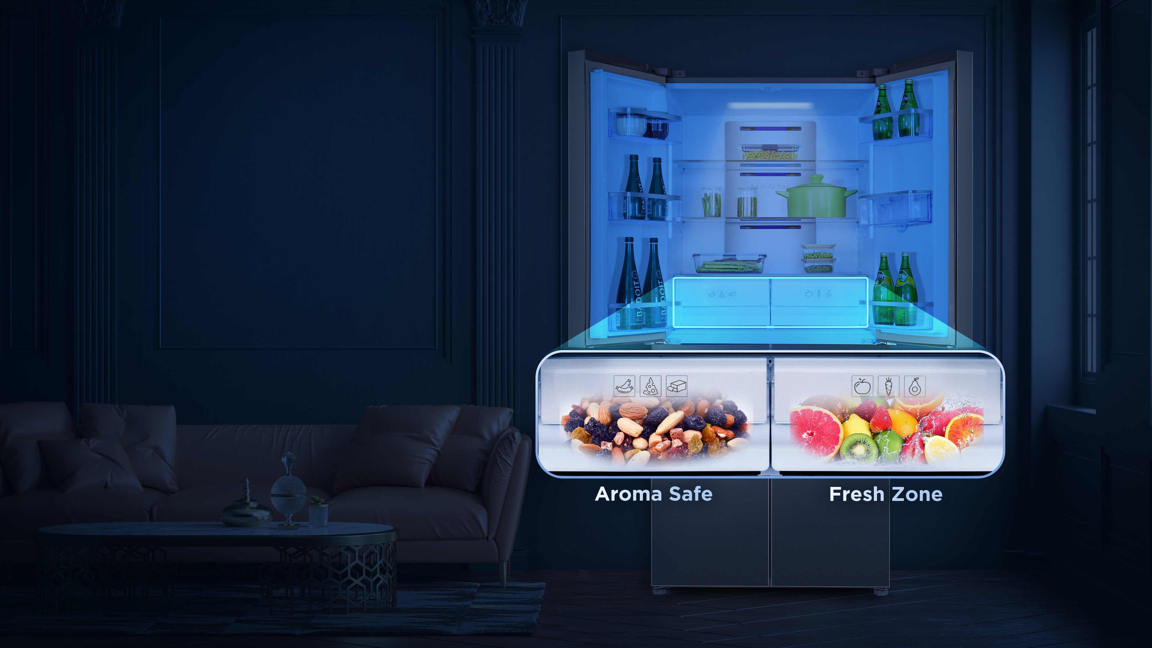 南宫ng·28 Refrigerators Aroma Safe Fresh Zone